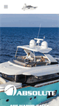 Mobile Screenshot of absolute-yachts.com