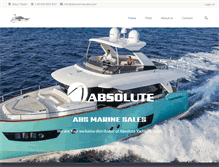 Tablet Screenshot of absolute-yachts.com